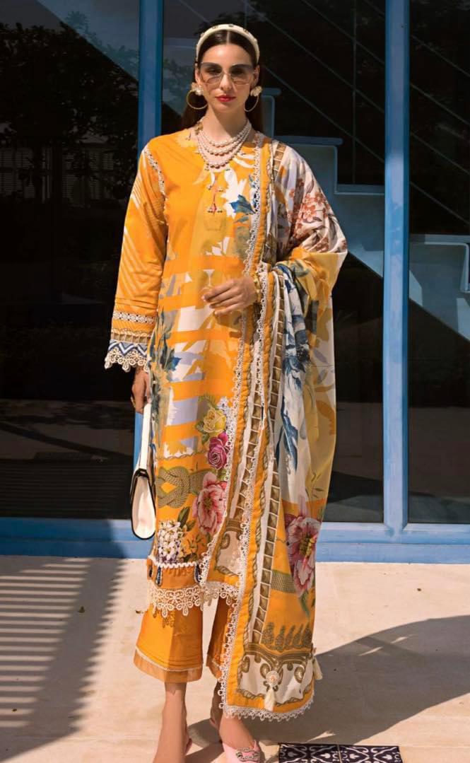 ELAF PREMIUM PRINTED LAWN | D-25