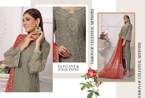FLORUM BY SOGHAT LUXURY HANDWORK 3 PC | D-05