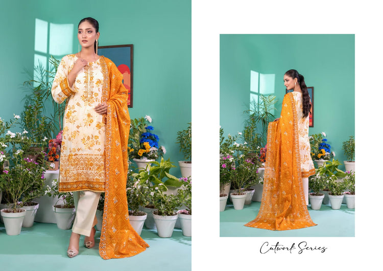 ZESH CUTWORK EMBROIDERED SERIES-DROP 07 | D-06