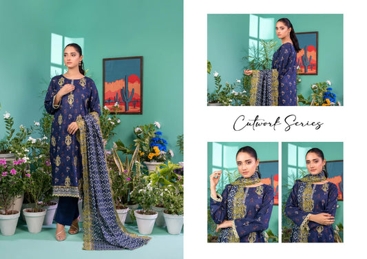 ZESH CUTWORK EMBROIDERED SERIES-DROP 07 | D-05