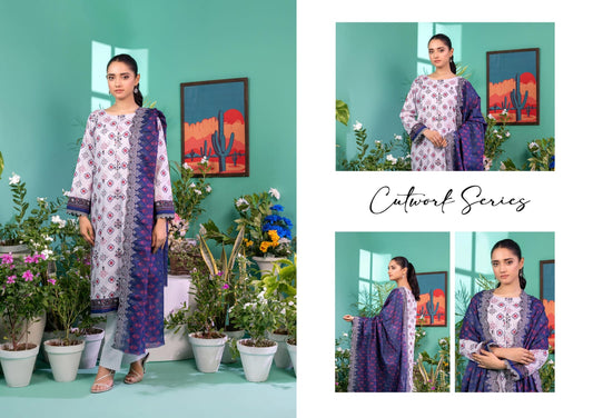 ZESH CUTWORK EMBROIDERED SERIES-DROP 07 | D-08