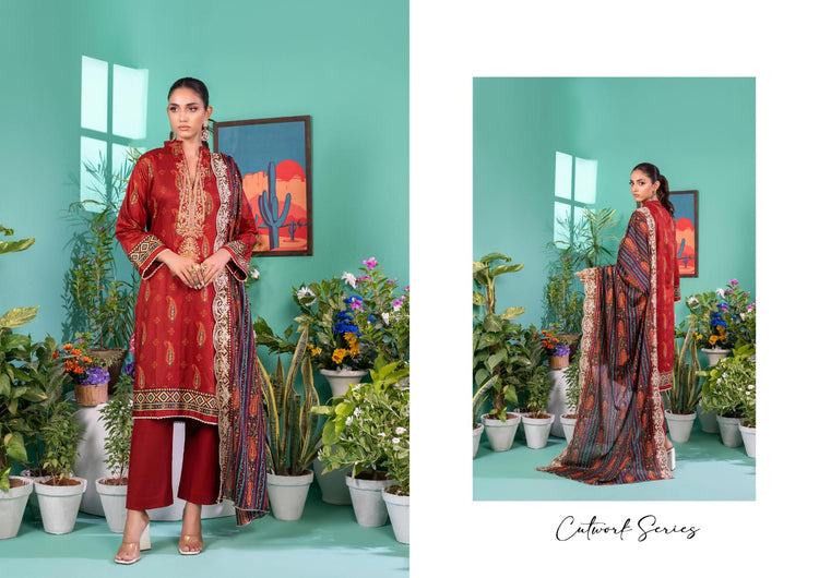 ZESH CUTWORK EMBROIDERED SERIES-DROP 07 | D-07