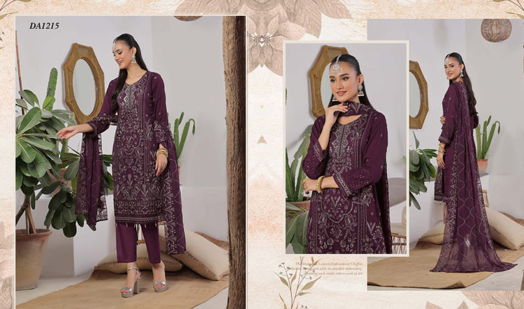 AZURE BY BIN HAMEED LUXURY CHIFFON | D-04