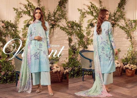 MEERA BY GULLJEE | EMBROIDERED LAWN | D-01