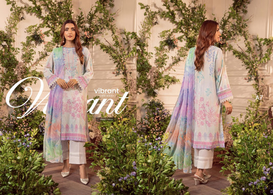 MEERA BY GULLJEE | EMBROIDERED LAWN | D-04