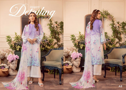 MEERA BY GULLJEE | EMBROIDERED LAWN | D-05