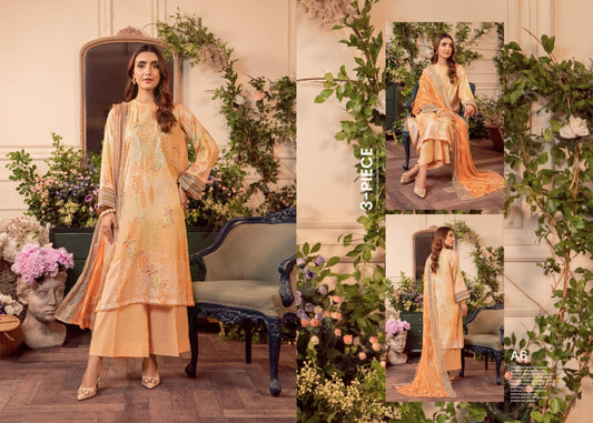 MEERA BY GULLJEE | EMBROIDERED LAWN | D-07