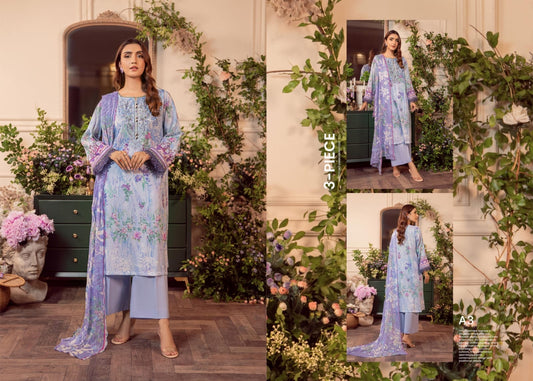 MEERA BY GULLJEE | EMBROIDERED LAWN | D-09