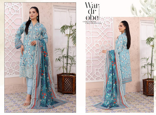 ARUSHA BY RANA ARTS UN-STITCHED 3PC | D-03