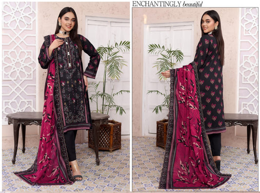ARUSHA BY RANA ARTS UN-STITCHED 3PC | D-06