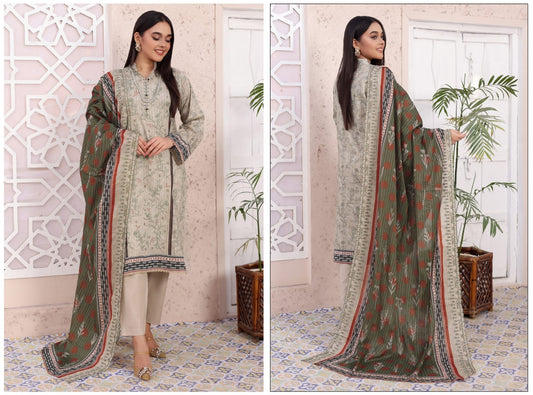 ARUSHA BY RANA ARTS UN-STITCHED 3PC | D-07