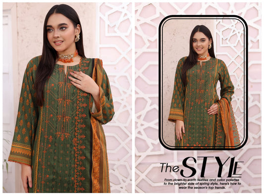 ARUSHA BY RANA ARTS UN-STITCHED 3PC | D-09