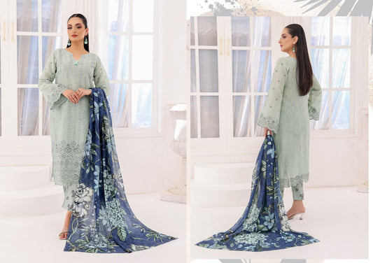 LAIBA BY RANA ARTS UN-STITCHED 3PC | D-01
