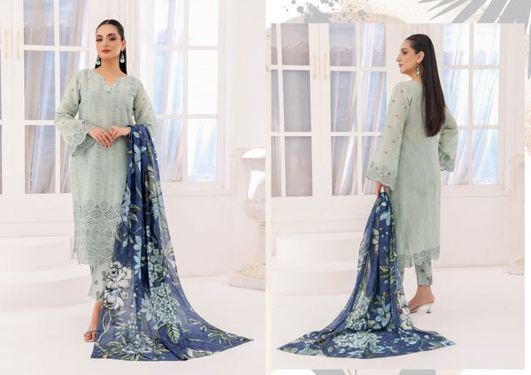 LAIBA BY RANA ARTS UN-STITCHED 3PC | D-01