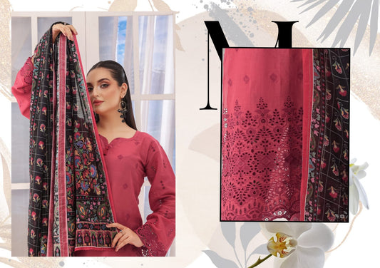 LAIBA BY RANA ARTS UN-STITCHED 3PC | D-02