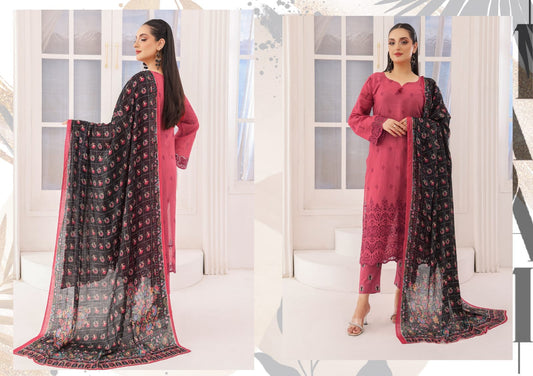 LAIBA BY RANA ARTS UN-STITCHED 3PC | D-02