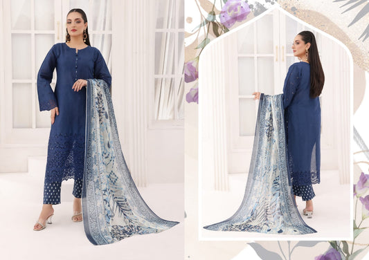 LAIBA BY RANA ARTS UN-STITCHED 3PC | D-03