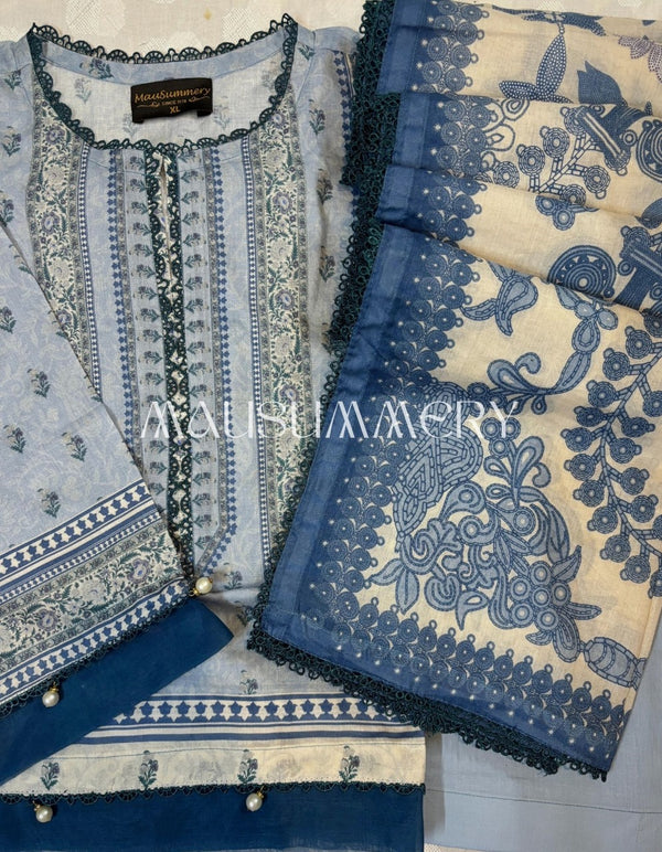 MAUSUMMERY LUXURY LAWN STITCHED | D-11