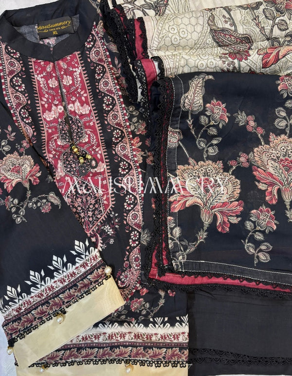 MAUSUMMERY LUXURY LAWN STITCHED | D-03