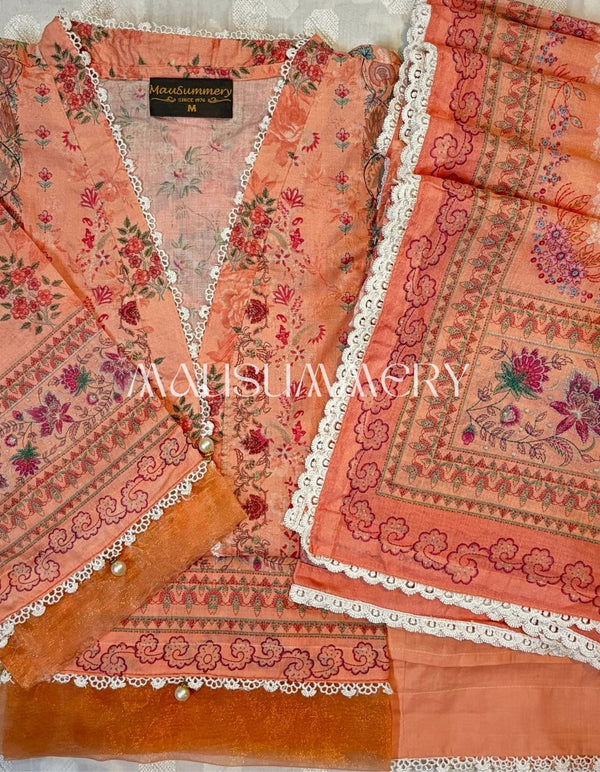 MAUSUMMERY LUXURY LAWN STITCHED | D-04