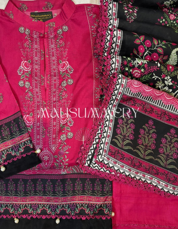MAUSUMMERY LUXURY LAWN STITCHED | D-08