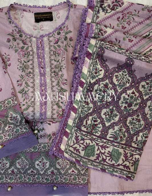 MAUSUMMERY LUXURY LAWN STITCHED | D-06