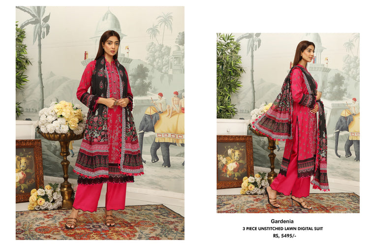 MAUSUMMERY LUXURY LAWN STITCHED | D-08