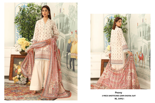 MAUSUMMERY LUXURY LAWN STITCHED | D-07