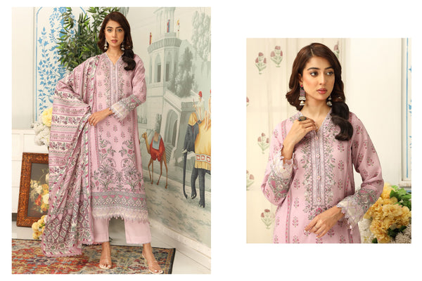 MAUSUMMERY LUXURY LAWN STITCHED | D-06