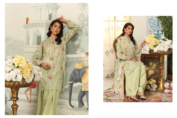 MAUSUMMERY LUXURY LAWN STITCHED | D-01
