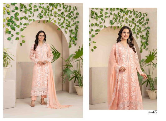 ZAURA BY TAWAKKAL SEMI-STITCHED 3PC | D-05