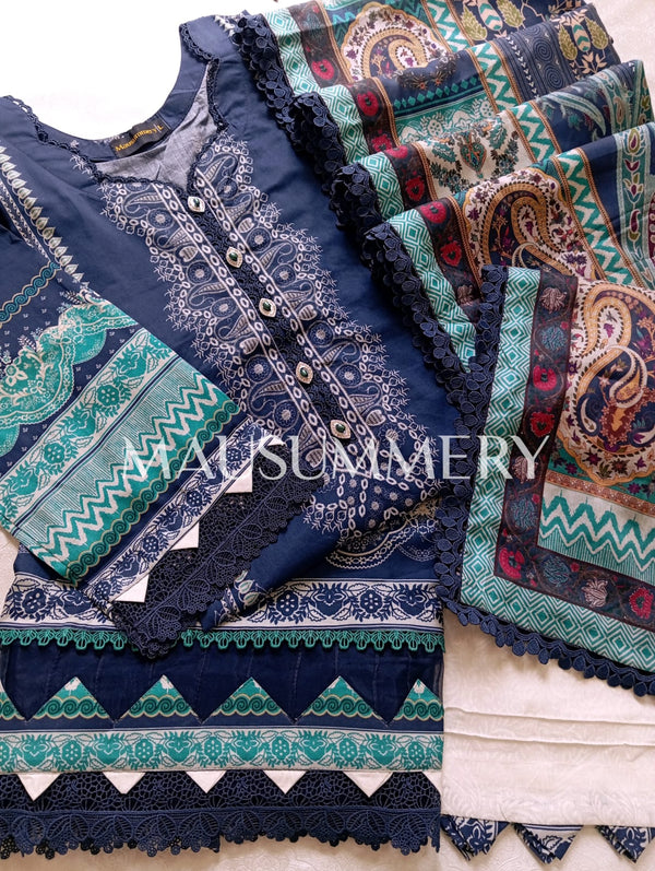 MAUSUMMERY PREMIUM LAWN STITCEHD | D-10