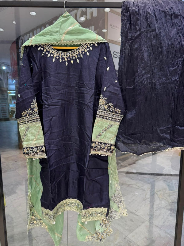 Heer Raw Silk Zoya Ahmed D-02 B