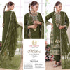Mehri bin hameed rana arts luxury chiffon semi stitched -ray 1546