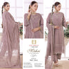 Mehri bin hameed rana arts luxury chiffon semi stitched -ray 1545