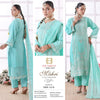 Mehri bin hameed rana arts luxury chiffon semi stitched -ekr 1419