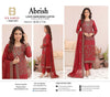 Abrish bin hameed rana arts chiffon collecton -ray 1714