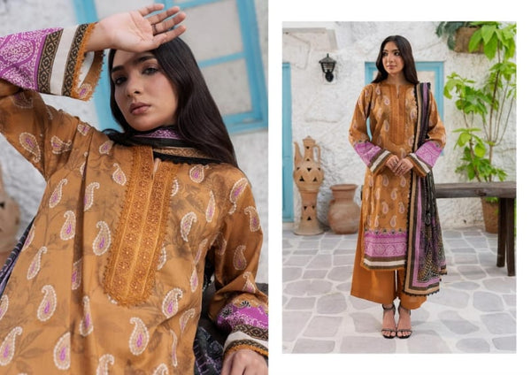 EASY BREEZY (VOL-3) BY ZARINEH UN-STITCHED 3 PC| D-1