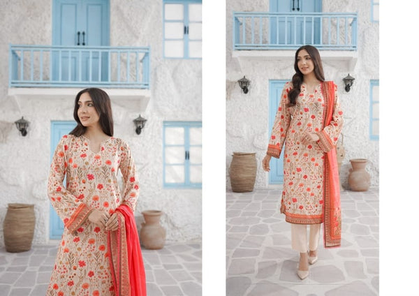 EASY BREEZY (VOL-3) BY ZARINEH UN-STITCHED 3 PC| D-3