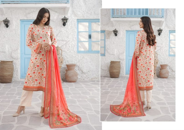 EASY BREEZY (VOL-3) BY ZARINEH UN-STITCHED 3 PC| D-3