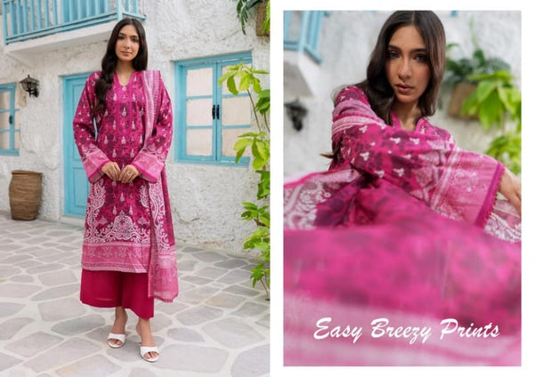 EASY BREEZY (VOL-3) BY ZARINEH UN-STITCHED 3 PC| D-7