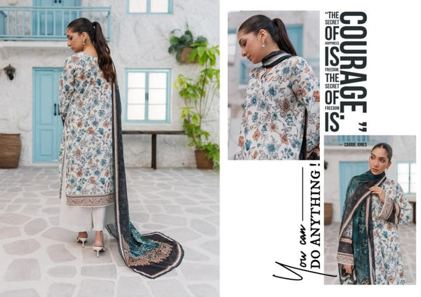 EASY BREEZY (VOL-3) BY ZARINEH UN-STITCHED 3 PC| D-8