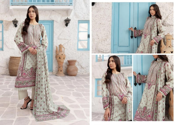 EASY BREEZY (VOL-3) BY ZARINEH UN-STITCHED 3 PC| D-9