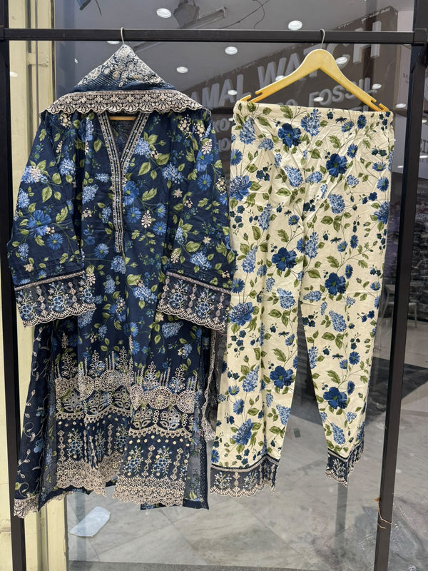 BIN SAEED LUXURY EMB LAWN D-02