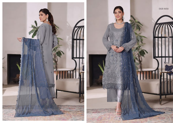 KHUSBO BIN HAMEED CHIFFON COLLECTION -D08