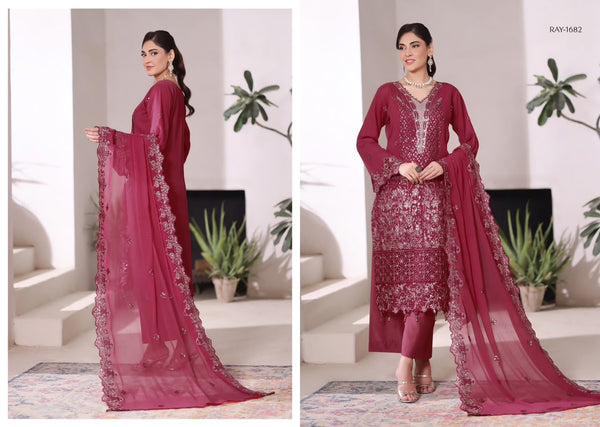 KHUSBO BIN HAMEED CHIFFON COLLECTION -D07
