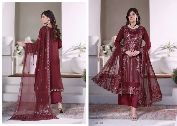 KHUSBO BIN HAMEED CHIFFON COLLECTION -D02