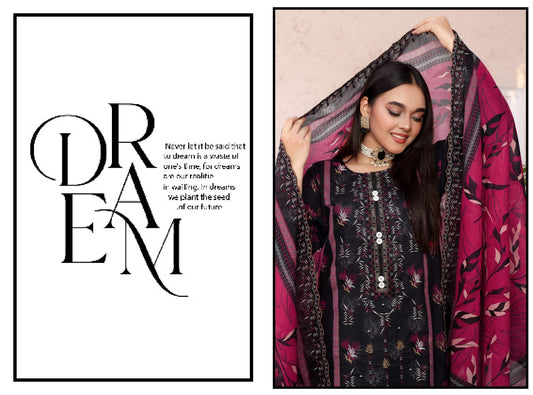 ARUSHA BY RANA ARTS UN-STITCHED 3PC | D-06