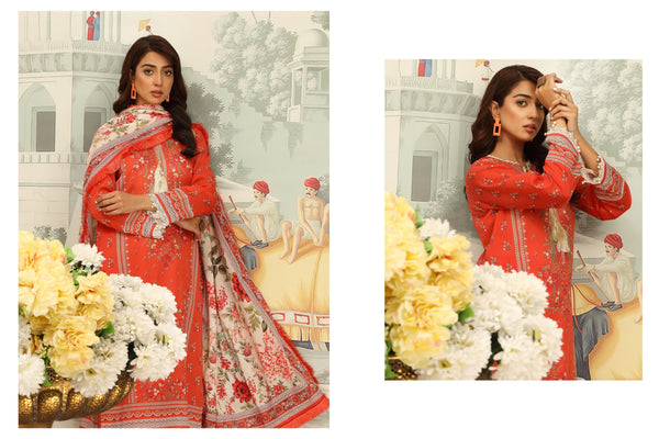 MAUSUMMERY LUXURY LAWN STITCHED | D-09