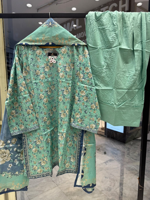 Bin Saeed Lawn Printed 100914 D-07